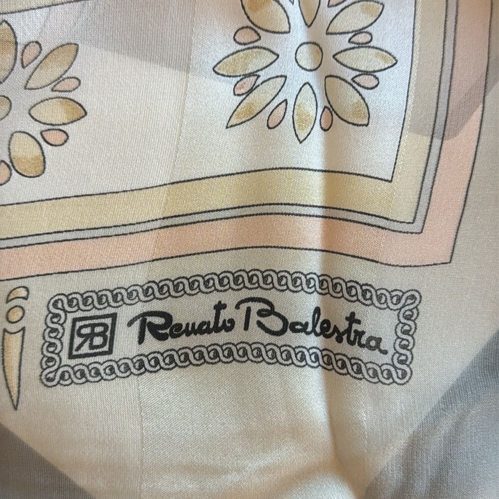 Vintage Renato Balestra Silk Scarf